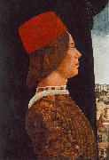 Portrait of Giovanni II Bentivoglio Ercole de Roberti